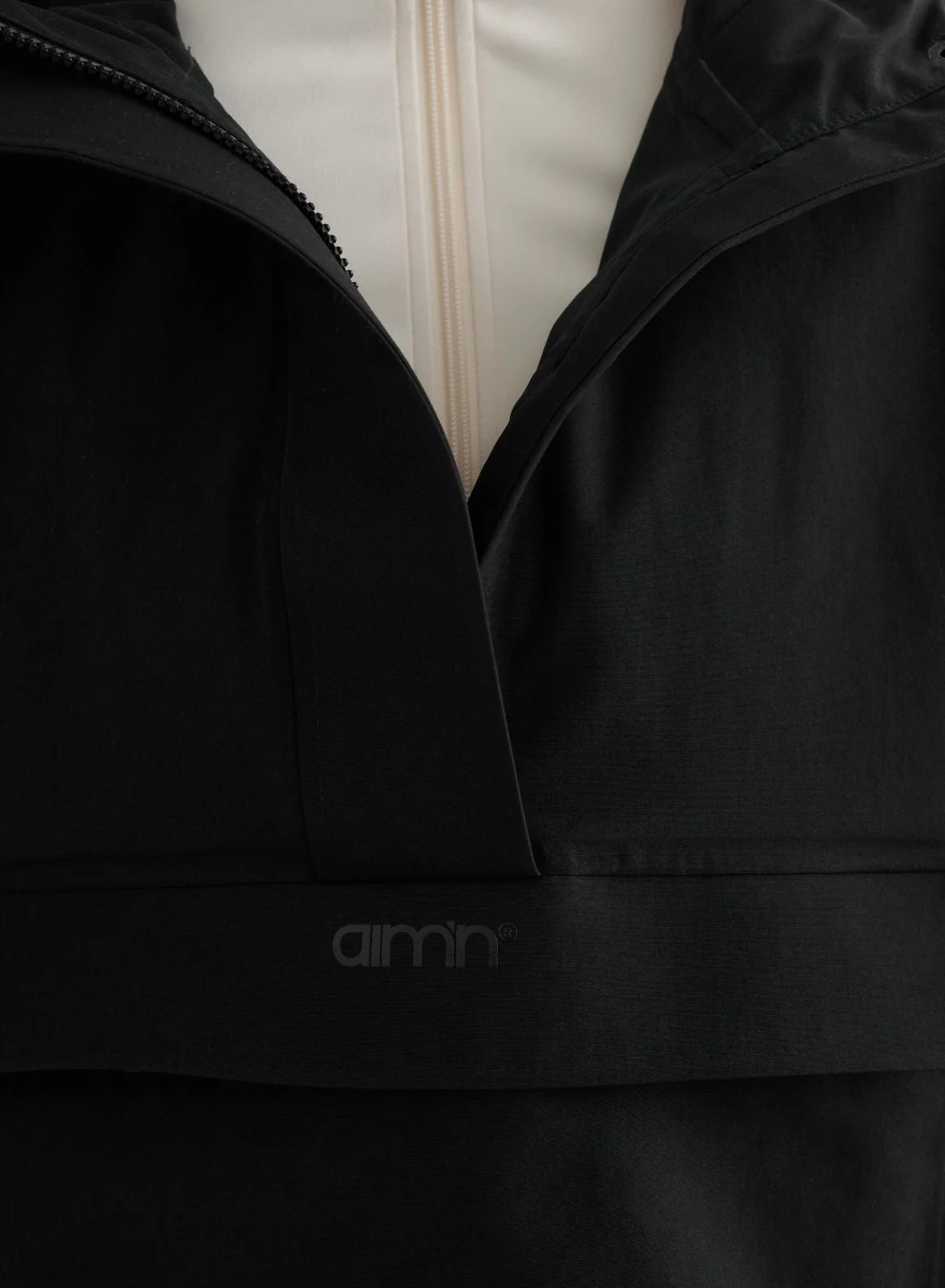 Black Cropped Waterproof Anorak - Image 6