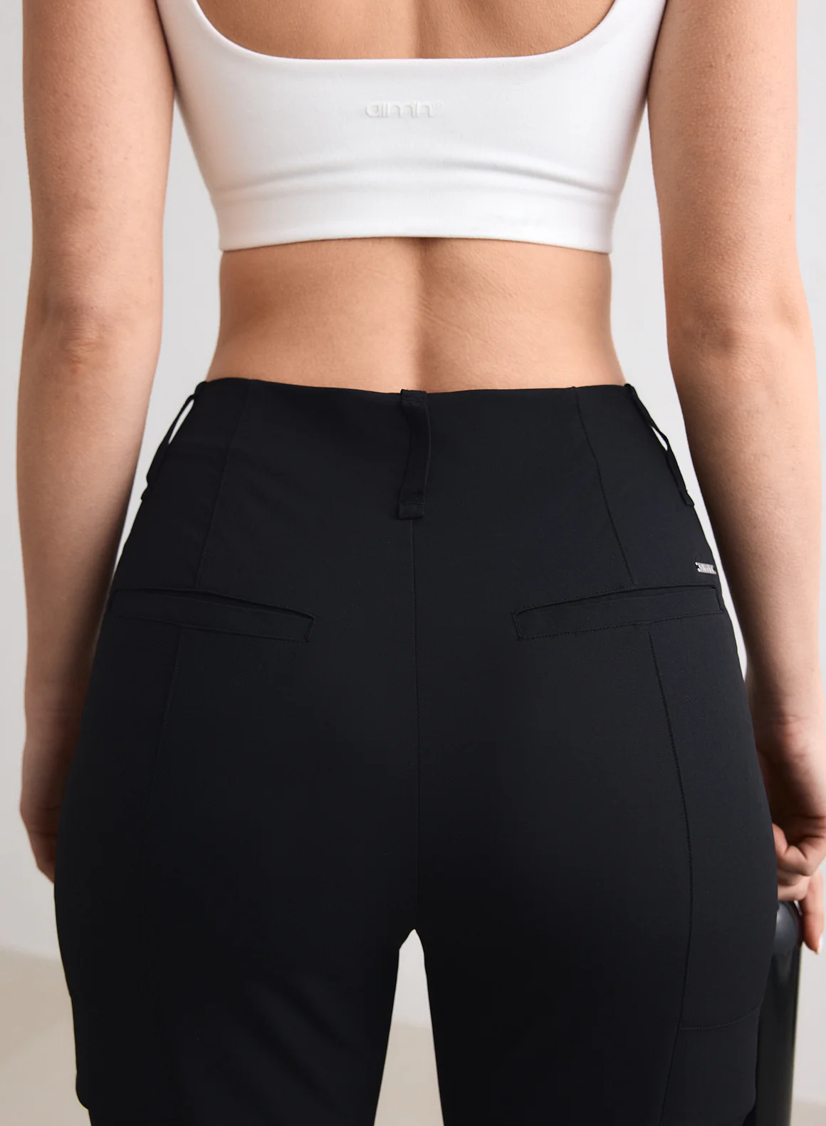 Black Straight Leg Cargo Pants - Image 2