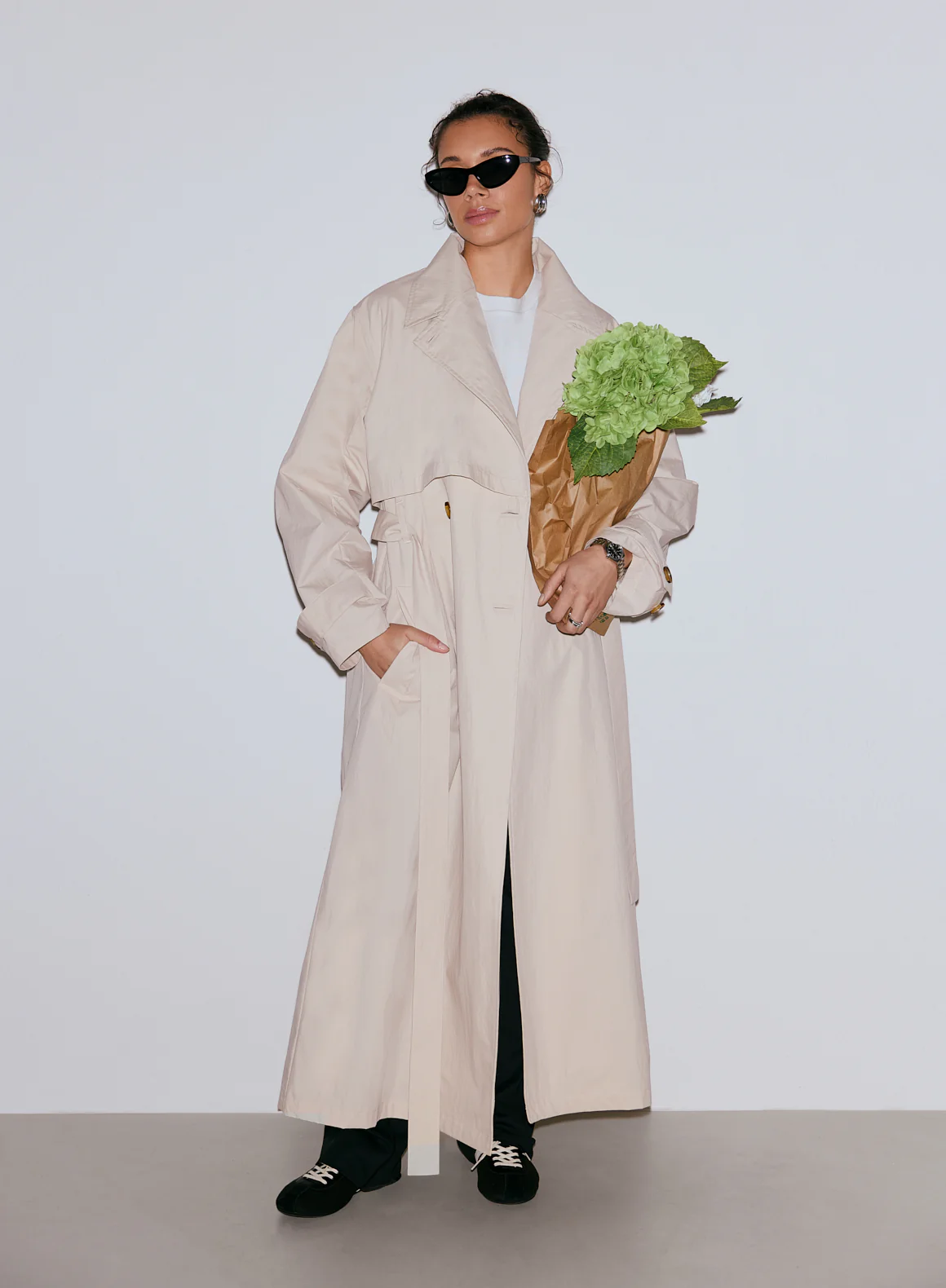 Café Au Lait Femme Trenchcoat - Image 2