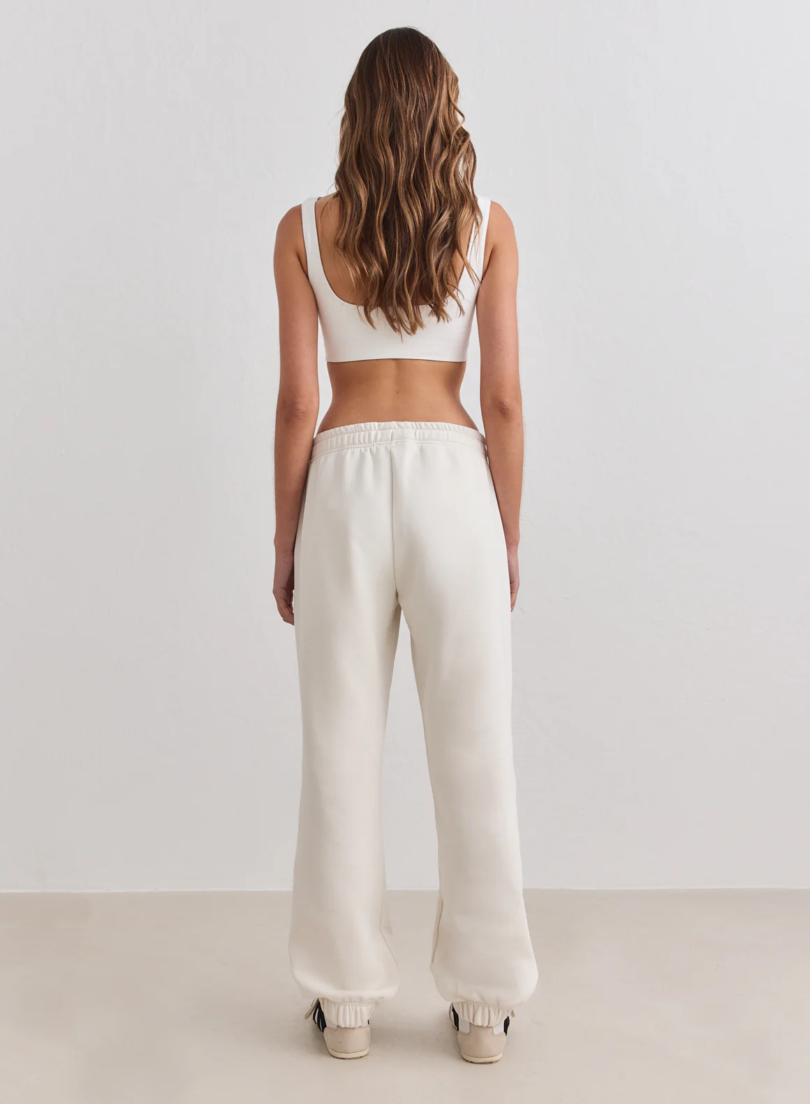 Cream Classic Sweatpants - Image 4