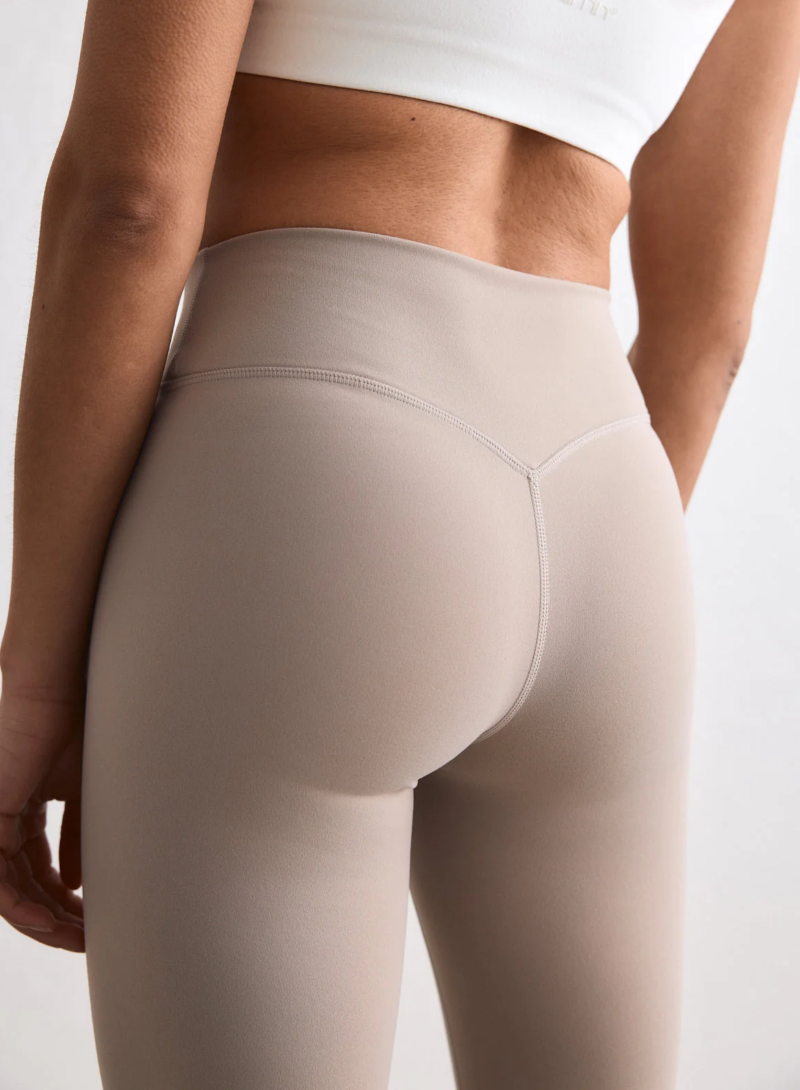 Dark Clay Sense Mid Waist Flare Tights - Image 4