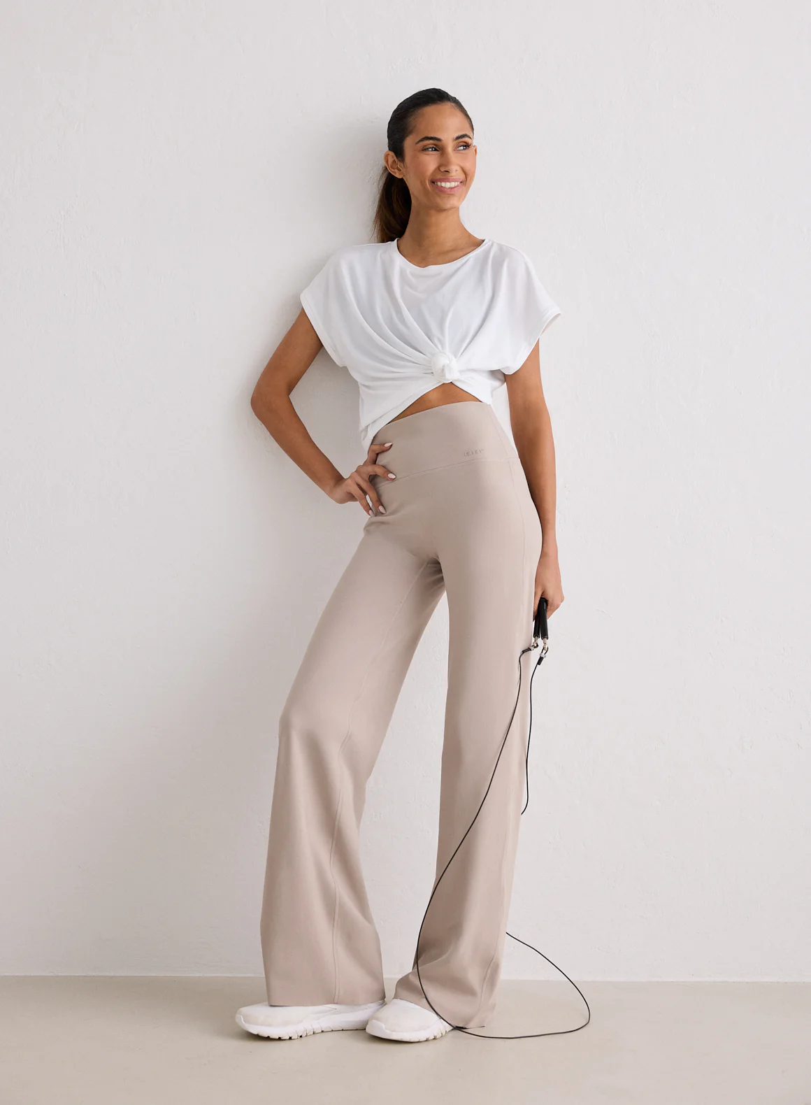 Dark Clay Sense Straight Leg Tights - Image 2