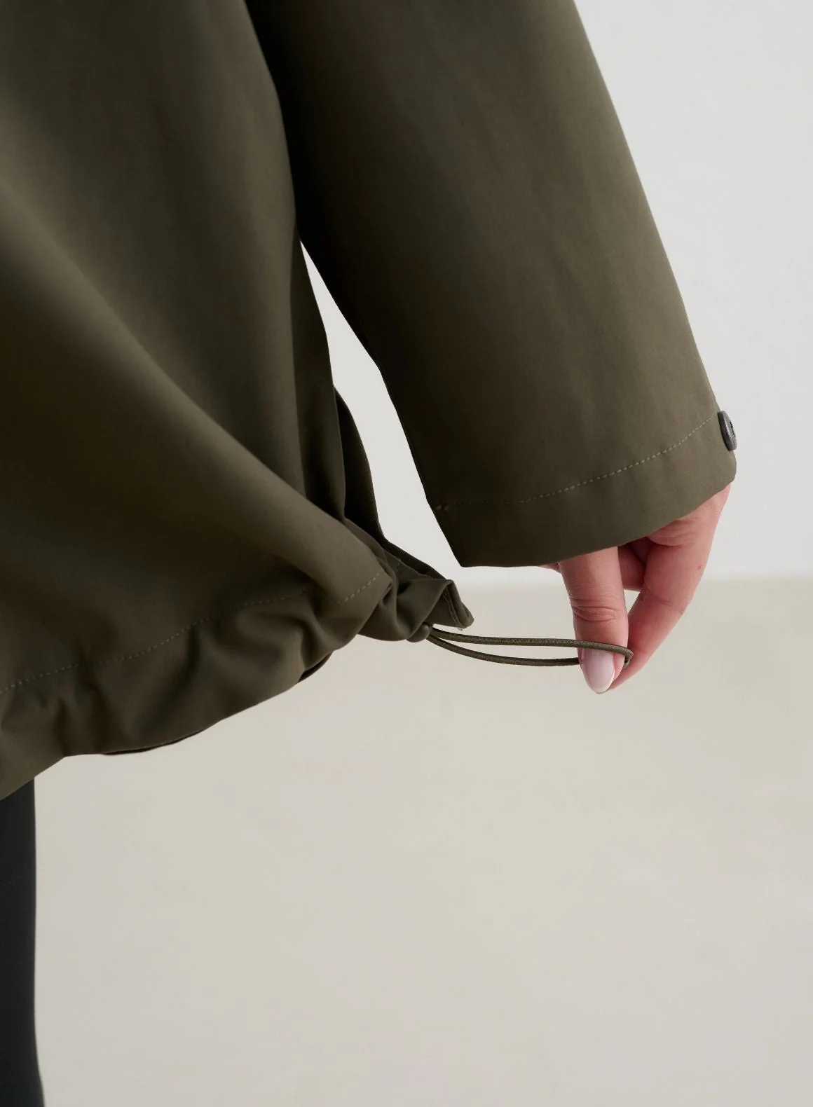 Khaki Waterproof Oversized Anorak - Image 8