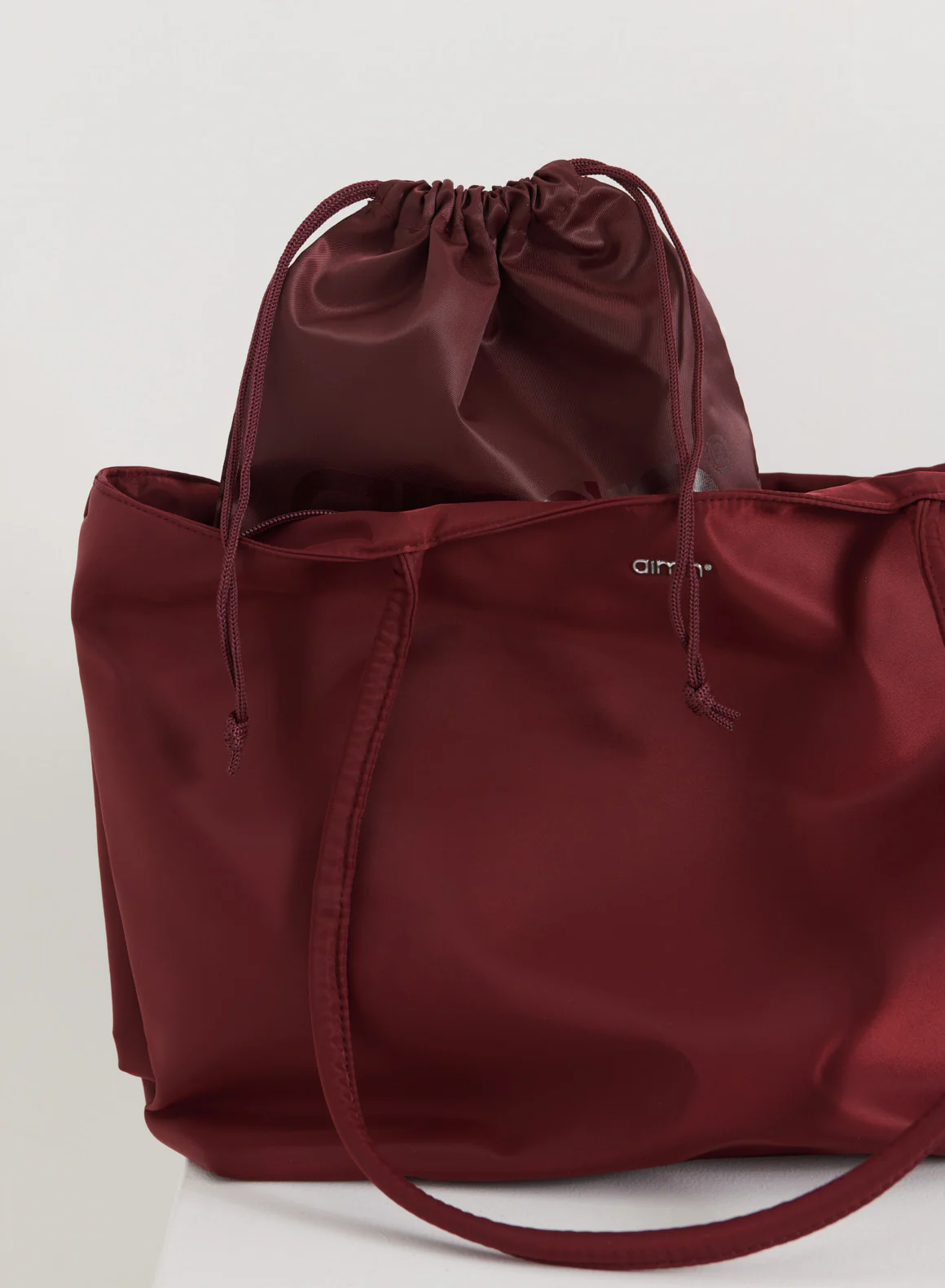 Merlot Nylon Tote Bag - Image 2