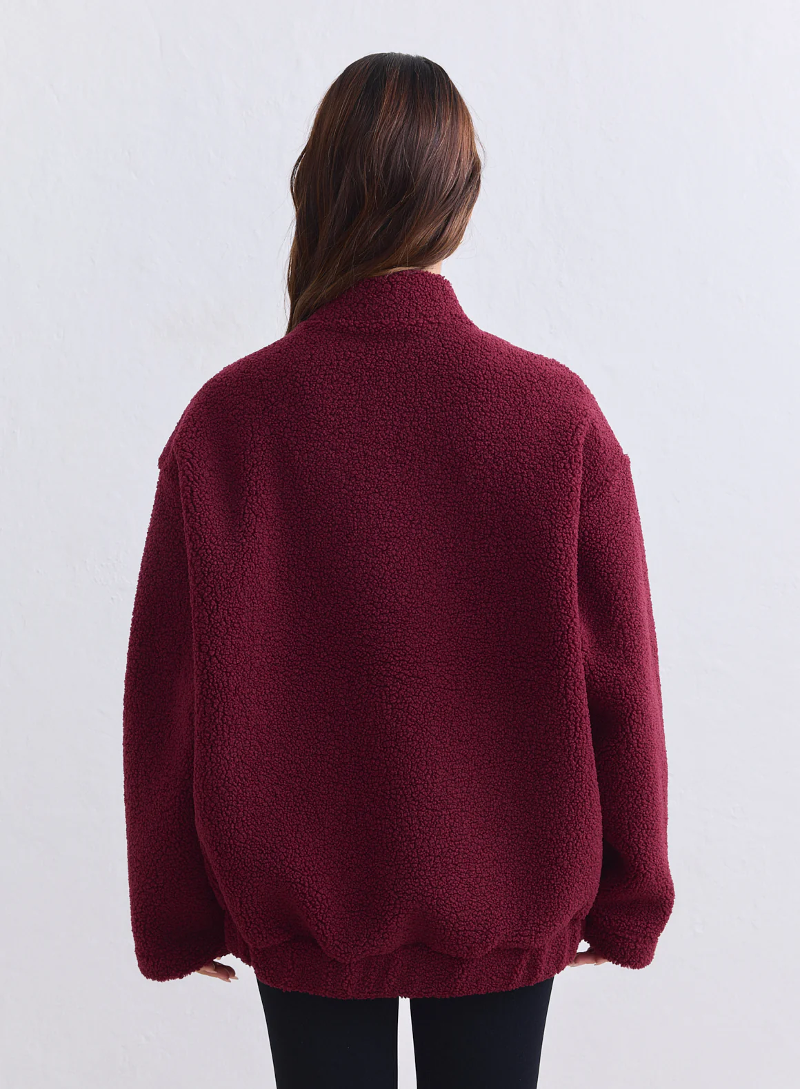Merlot Pile Coach Jacket - Image 6